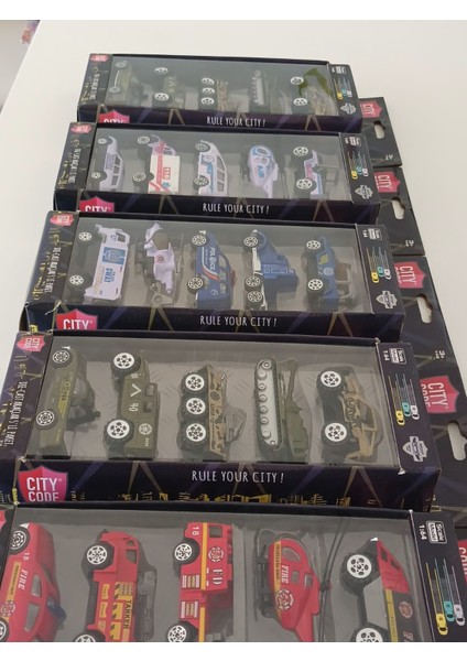 Citycode Die-Cast 5'Li Paket Araçlar Yeşil Renk - Askeri Araçlar Serisi indirimleri