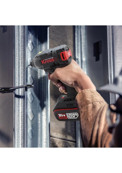 KUB60.2 20VOLT 4.0AH Li-Ion Çift Akülü 230NM Kömürsüz Profesyonel Şarjlı Darbeli Tornavida