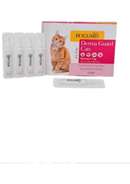 KEDİ DIŞ PARAZİT Petguard DAmlA 5x1 ml