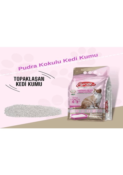 Bentonit Kedi Kumu Pudra Kokulu 5 Lt fiyatları
