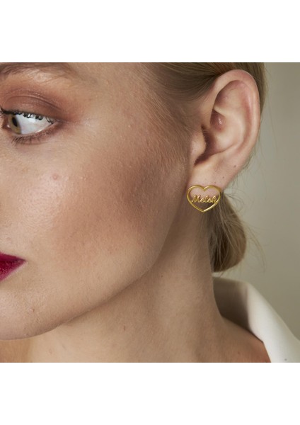 Kalp Isim Küpeleri modelleri