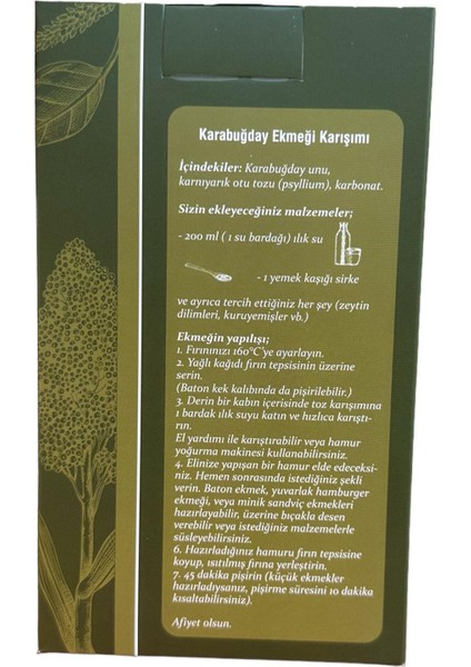 Glutensiz Karabuğday Ekmeği Karışımı