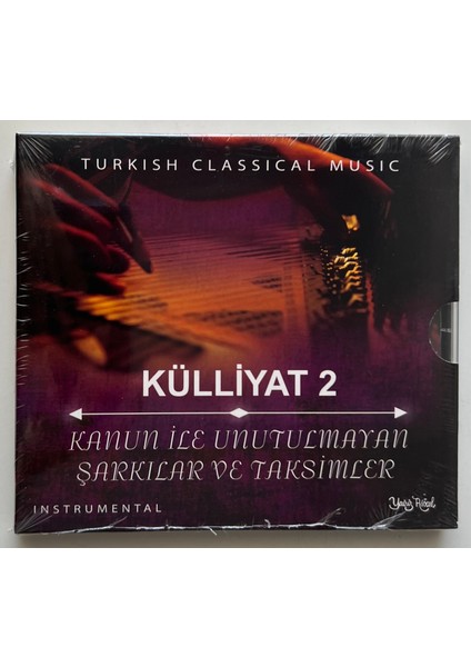 Külliyat 2 Kanun Ile Unutulmayan Şarkılar ve Taksimler CD (Jelatininde Sıfır Orjnal Dönem Baskı Cd)