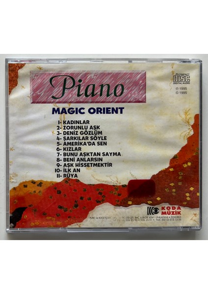 Piano Magic Orient CD (Orjnal Dönem Baskı Cd)