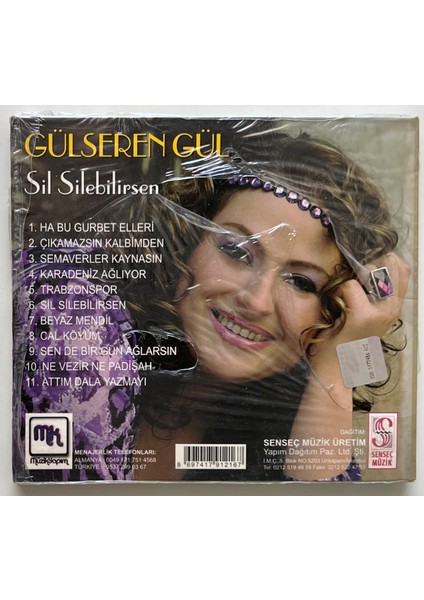 Gülseren Gül Sil Silebilirsen CD (Jelatininde Sıfır Orjnal Dönem Baskı Cd)