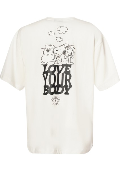 Snoopy Oversıze Kısa Kollu Tişört modelleri