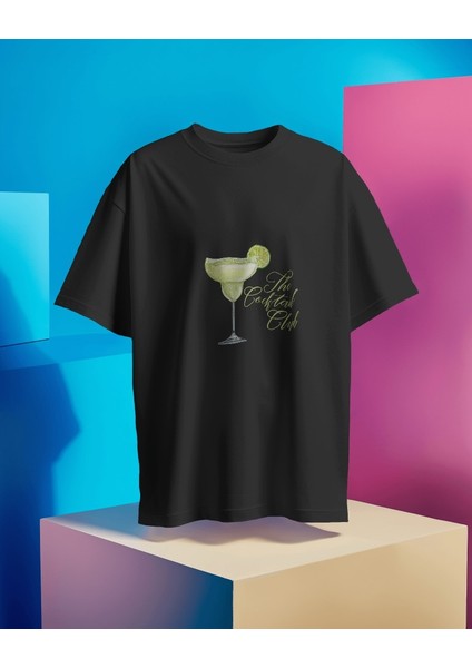 The Coctail Club Tasarım Relaxed Fit Erkek Önü Baskılı Tişört