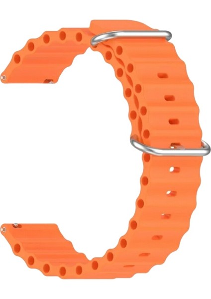 Huawei Watch Fit 3,4,4 Pro Uyumlu Ocean Silikon Kordon Pim Çevirici Aparatı ile Birlikte Turuncu fiyatları