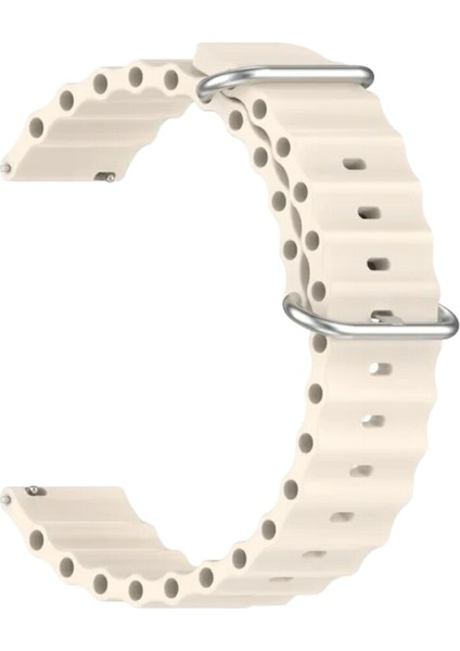 Huawei Watch Fit 3,4,4 Pro Uyumlu Ocean Silikon Kordon Pim Çevirici Aparatı ile Birlikte Bej fiyatları