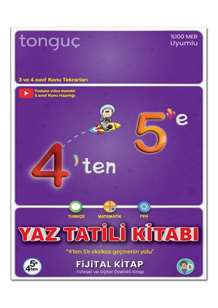 4'ten 5'e Hazırlık Yaz Tatili Kitabı