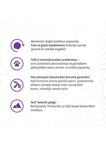 Lavender Lavanta Kokulu Topaklanan Kedi Kumu 5 Lt modelleri