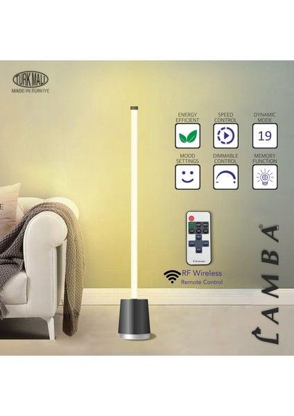 Line Dimmer Kumandalı Beyaz Işık ( 6500K ) Lambader