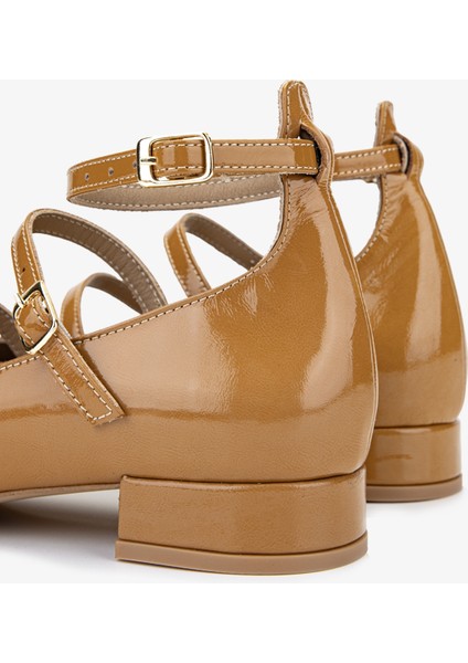 Tarya Kadın Vizon Rugan Deri Topuklu Ayakkabı 1029 1250 Bn Ayk Y24 fırsatları