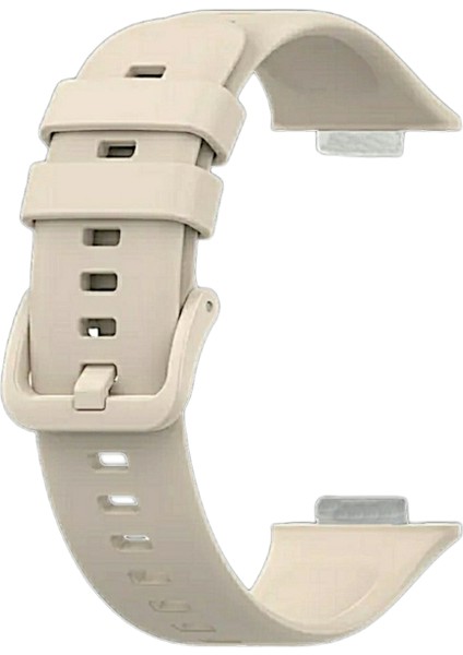 Huaweı Watch Fit 3,4,4 Pro Uyumlu Spor Silikon Kordon Bej fiyatları