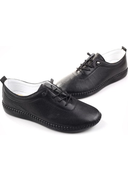 7000-1 Hakiki Deri Ortopedik Taban Kadın Ayakkabı