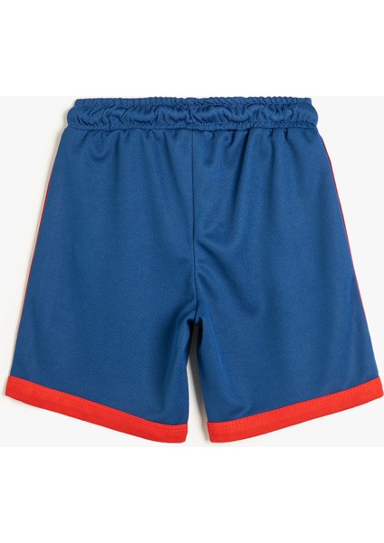 Şort Renk Bloklu Beli Lastikli Cepli fiyatları