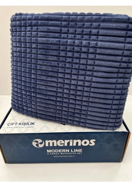 Merinos Modern Line 2 Parça Tek Battaniye Seti (Tek Kişilik)