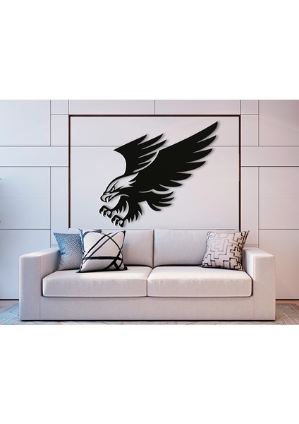 2d Dekoratif Kartal Duvar Dekoru Tablo 40X35 cm