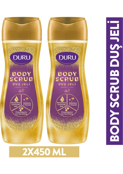 Body Scrub Gold Duş Jeli 2X450 ml