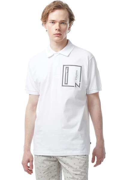 Nautıca Erkek Beyaz Classıc Fıt Kısa Kollu Polo