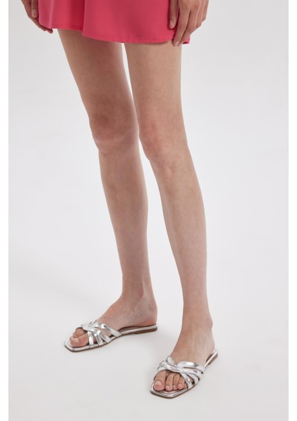 Kadın Düz Taban Slip On Suni Deri Terlik C3718AX24HS fiyatları