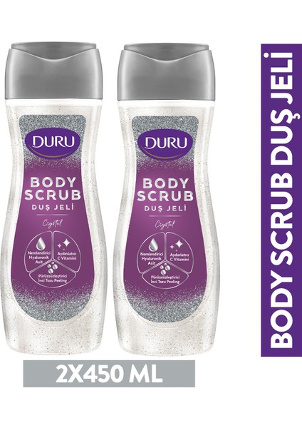 Body Scrub Crystal Duş Jeli 2X450 ml