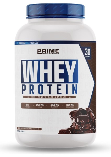 Prime Nutrition Whey Protein™ 990 Gram - Double Chocolate - 30 Servis