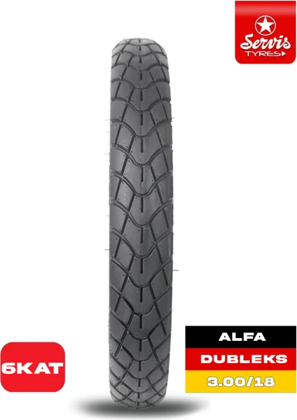 Servis Tyres 3,00-18 Alfa Servis Tyres Motosiklet Lastik