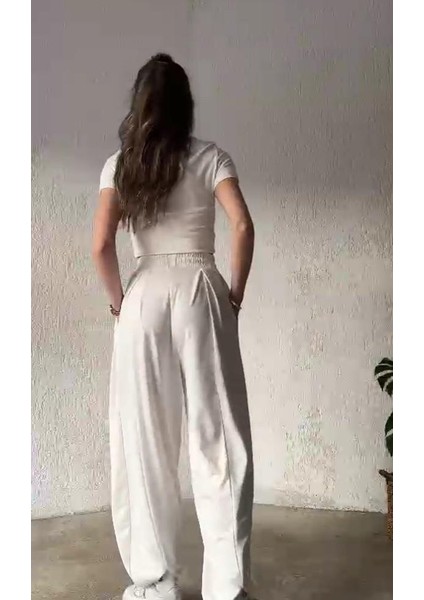 Osyho Modal Şalvar Eşofman Bej modelleri