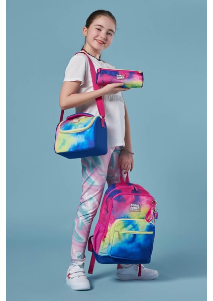 Kids Renkli Batik Desenli 3’lü Okul Çanta Seti SET0123757