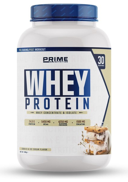 Prime Nutrition Whey Protein™ 990 Gram - Cookie & Ice Cream - 30 Servis