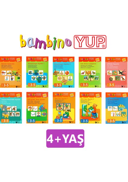 BambinoYUP 2 - 4 Yaş Dikkat ve Algı Geliştirme Eğitim Seti fırsatları