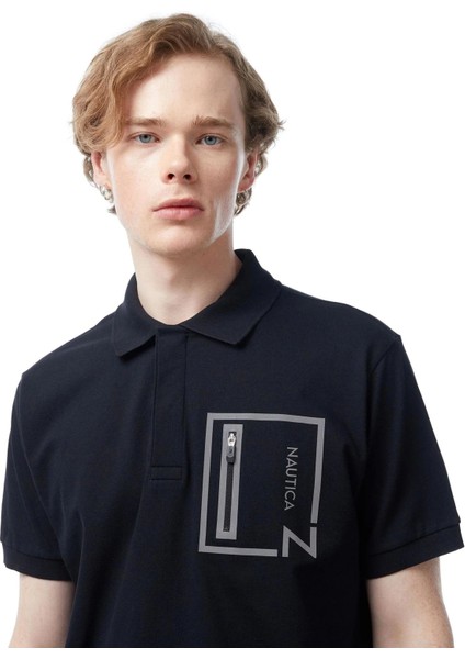 Nautıca Erkek Siyah Classıc Fıt Kısa Kollu Polo modelleri