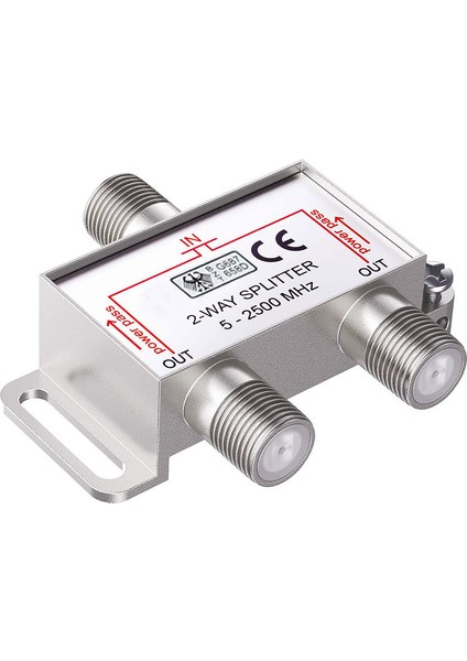 1 Giriş 2 Çıkış Uydu Çoklayıcı 1/2 Splitter 5-2500 Mhz