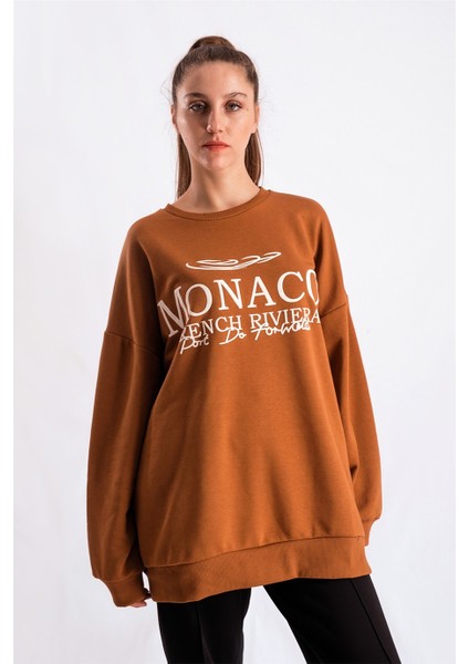 Kahverengi Oversize Sweatshirt