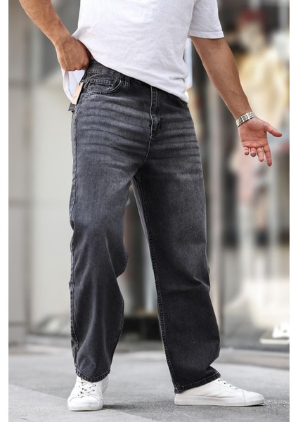 Füme Erkek Yıkamalı Baggy Jean 7216