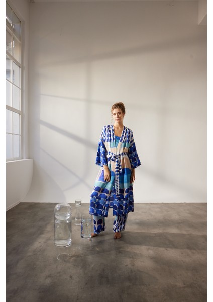 Kadın Vegan Dokuma Kimono