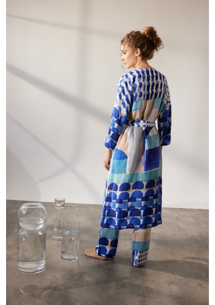 Kadın Vegan Dokuma Kimono