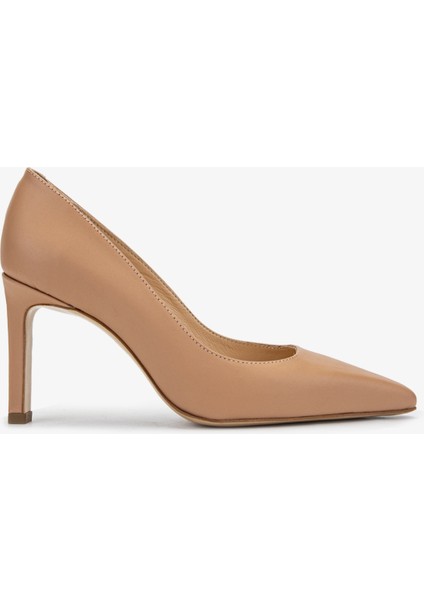 Nuc Kadın Nude Deri Topuklu Ayakkabı 613 27235 Bn Ayk Y24