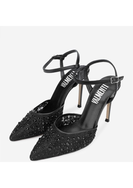 Xaz Kadın Siyah Vegan Topuklu Ayakkabı 613 27289 Bn Ayk Y24 indirimleri