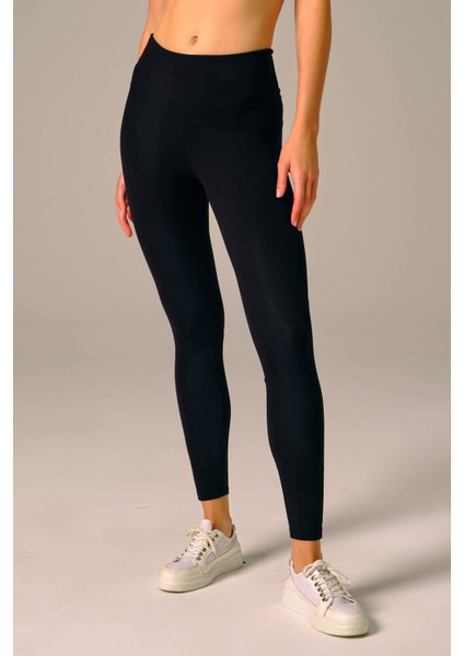 Kadın Kesim Detaylı Yüksek Bel Active Tayt