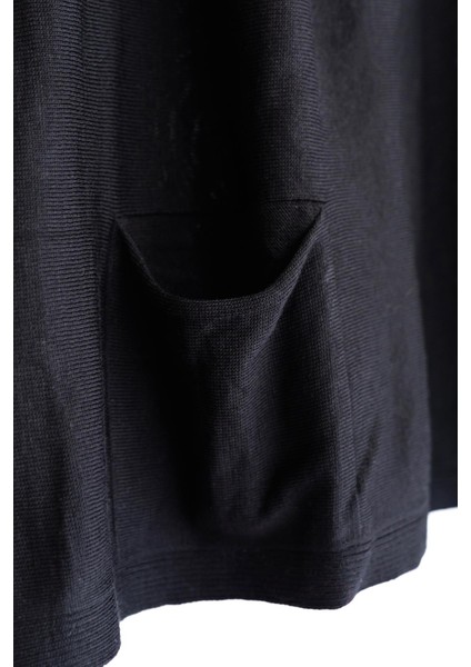 Siyah Oversize Çift Cepli Tunik fırsatları