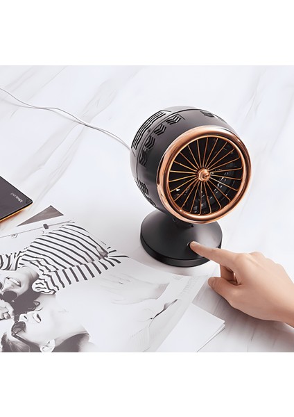 Çift Bıçaklı Turbo Fan Yüksek Gücüne Sahip USB Elektrikli Fan (Yurt Dışından)
