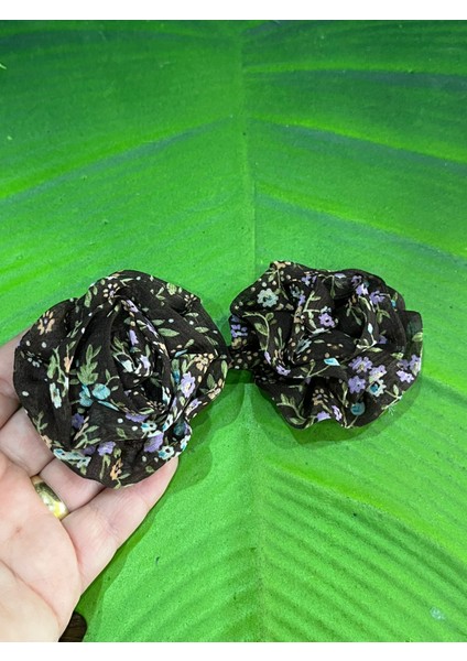 2 Adet Iğneli ve Klipsli Broş Toka Giyim Saç Aksesuarı 6x6 cm