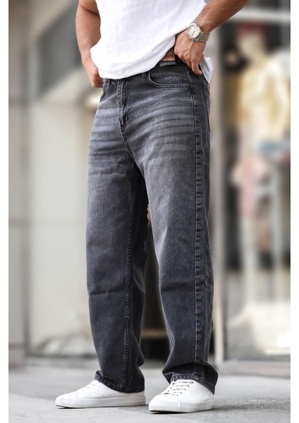 Füme Erkek Yıkamalı Baggy Jean 7216 modelleri