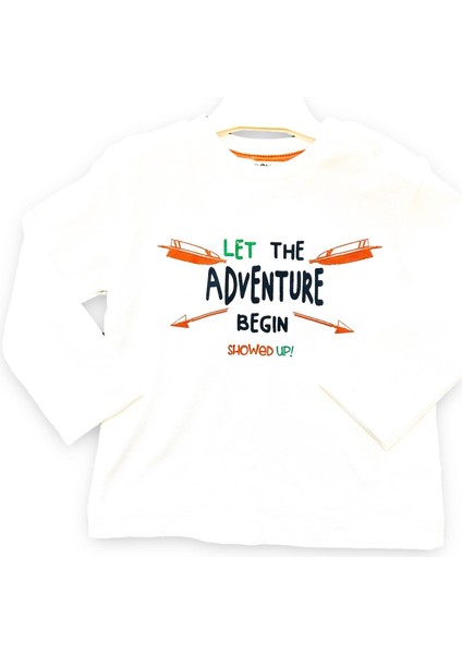 Erkek Bebek Adventure Baskılı Pamuk Bluz fiyatları