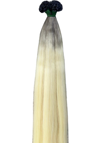 Halit Can HairKing 55CM Uzbek Ömbre H4( 8.1/613 Platin ) 200ADET, 120GR ,mikro Kaynak [100% Gerçek Insan Saçı]