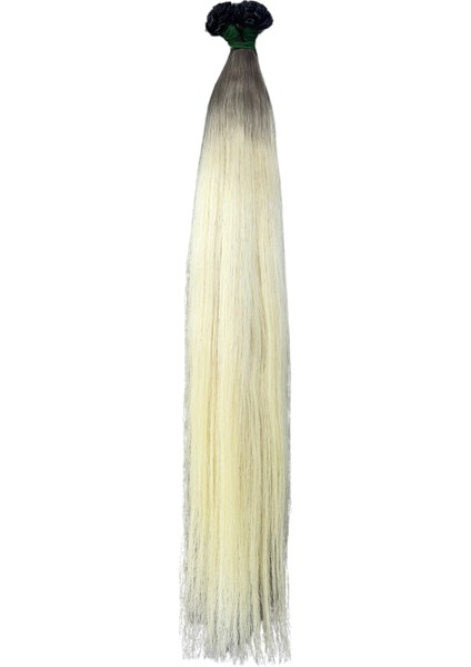 Halit Can HairKing 55CM Uzbek Ömbre H4( 8.1/613 Platin ) 200ADET, 120GR ,mikro Kaynak [100% Gerçek Insan Saçı]