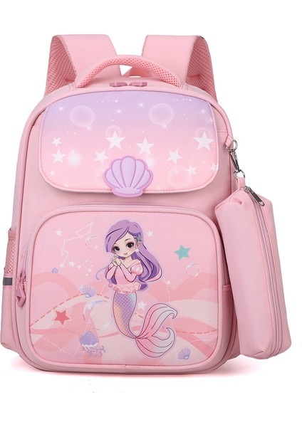 Birinci, Ikinci ve Üçüncü Sınıf Sevimli Karikatür Ultra Hafif Yeni Çocuk Sırt Çantasında Ilkokul Kızları Için Okul Çantası (Yurt Dışından)