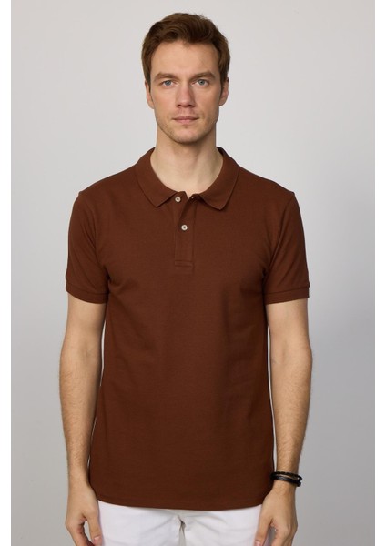 Erkek Slim Fit Dar Kesim Pamuklu Yumuşak Dokulu Serin Tutan Kumaş Düz Pike Polo Yaka Tişört fırsatları